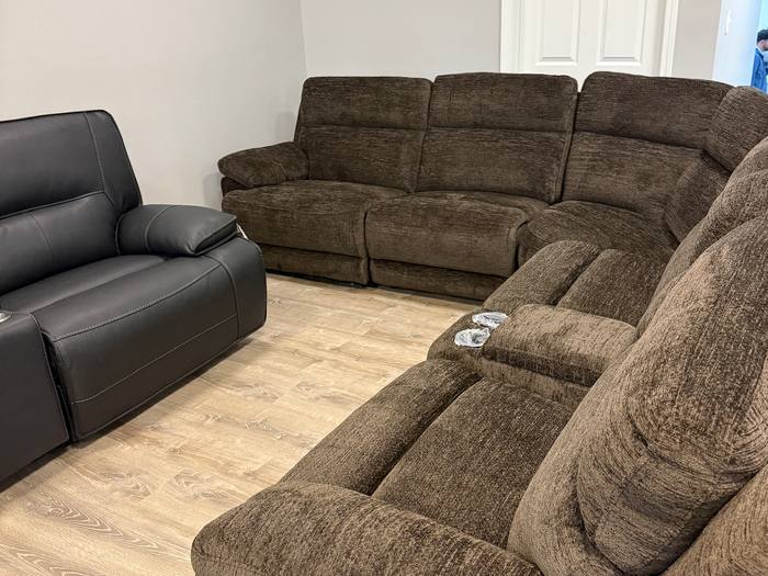 Living room furniture example at BoxDrop Ludington
